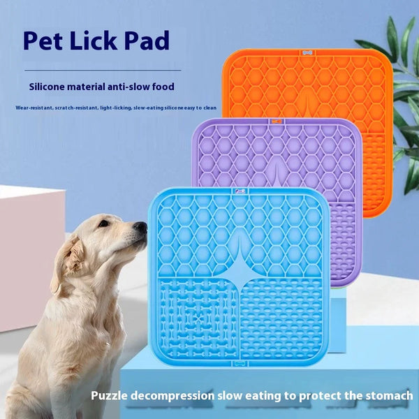 Anti-Choke Licking Pad 🐾🍽️ Slow-Feeding Treat Mat