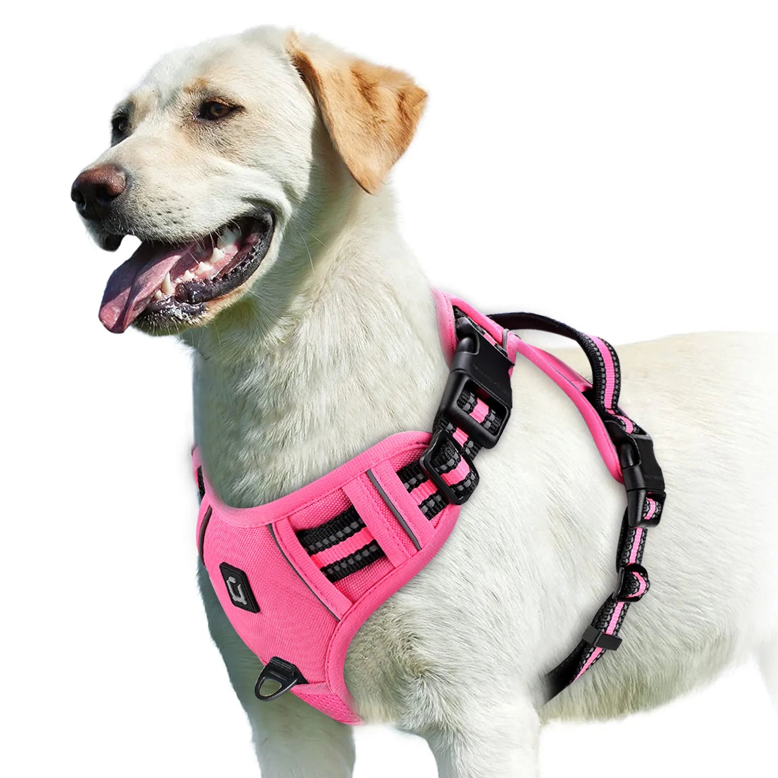 No-Pull Adjustable Dog Harness 🐶✨ Soft Padded Vest With Control Handle