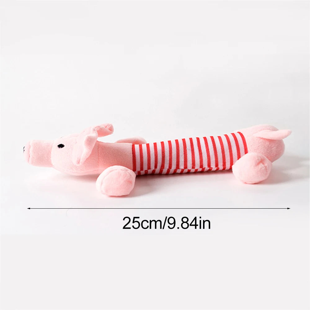 Plush Duck Squeaky Dog Toy 🦆🐶 Soft Chew Rope Toy for Fun & Cleaning