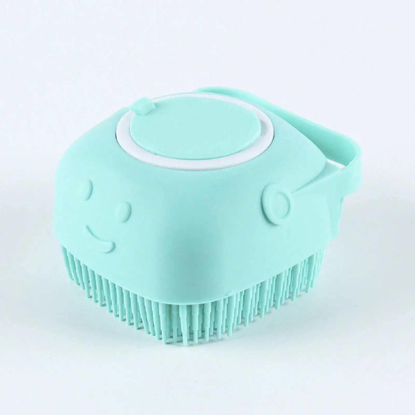 Silicone Dog Bath Brush 🛁🐶 Massage & Shampoo-Dispensing Grooming Tool