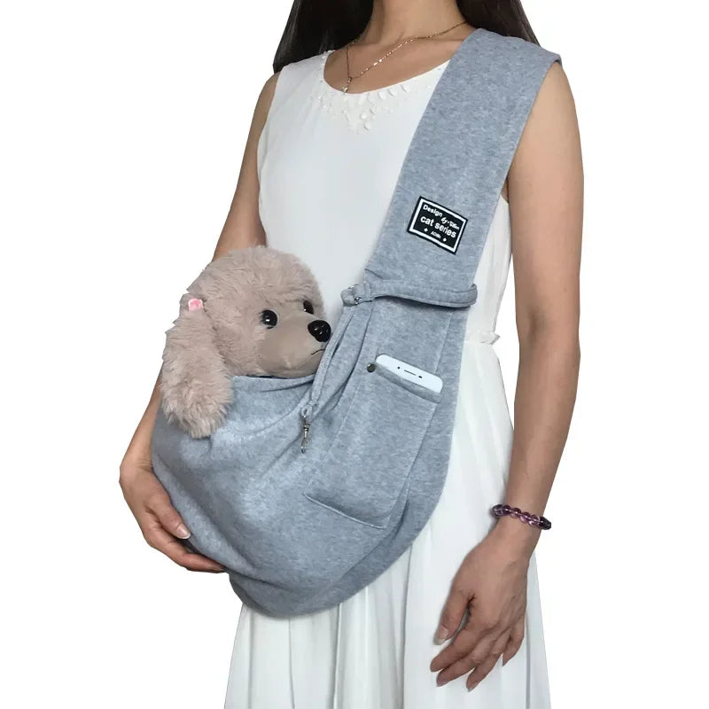 Portable Dog Sling Carrier 🐶✨ Crossbody Travel Bag for Small Pets