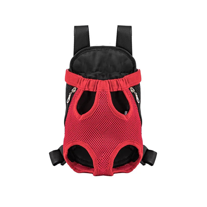 Breathable Double-Shoulder Pet Carrier Backpack 🎒🐶 Mesh Travel Bag for Small Dogs & Cats