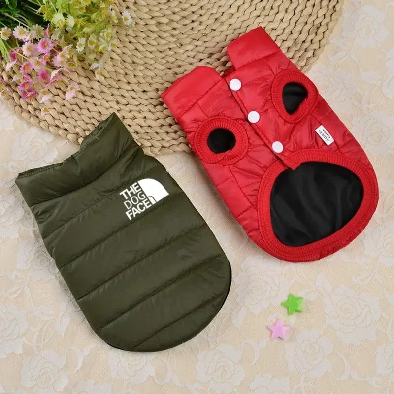 Double-Sided Winter Dog Coat 🐶❄️ Soft Warm Cotton Vest for Small & Medium Dogs