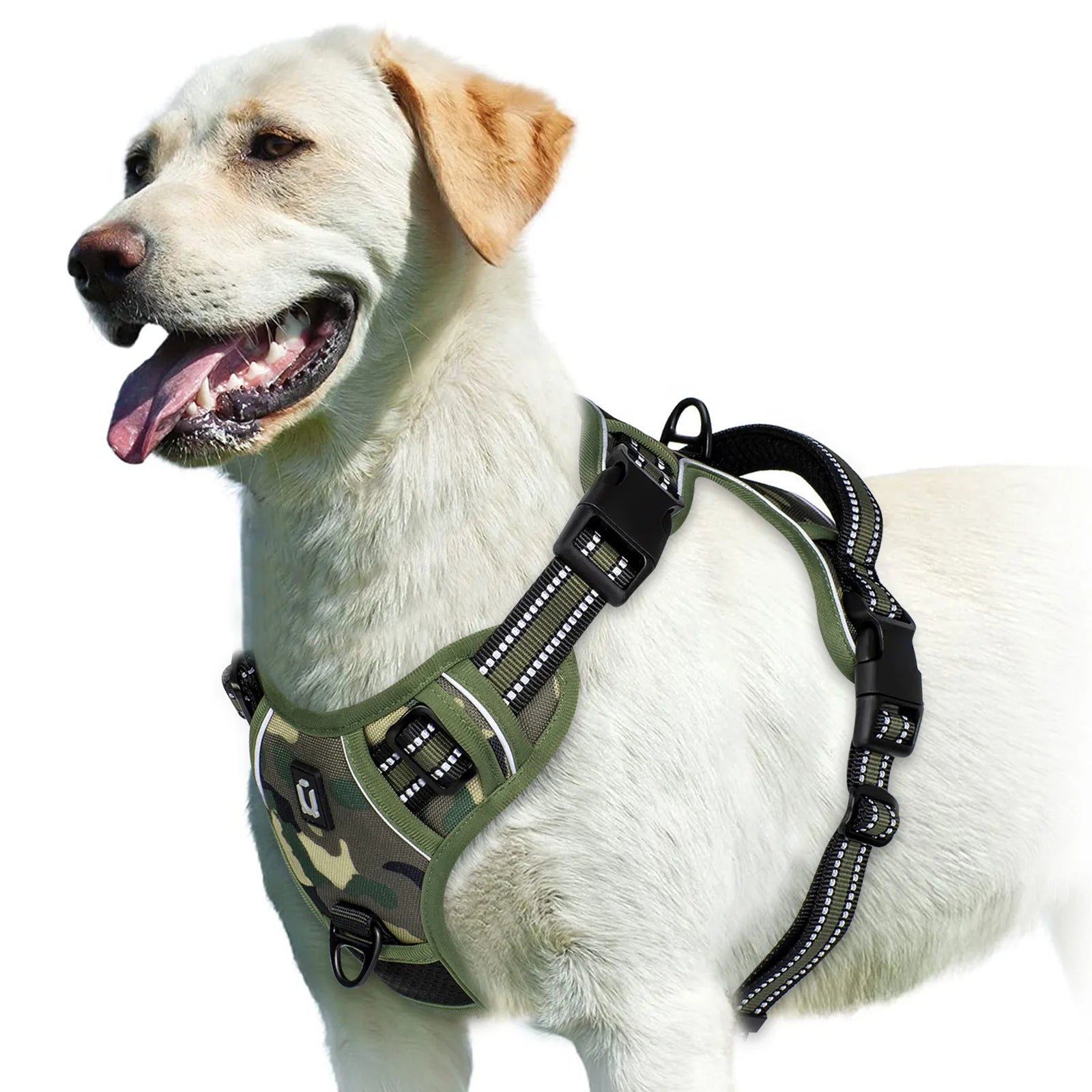 No-Pull Adjustable Dog Harness 🐶✨ Soft Padded Vest With Control Handle