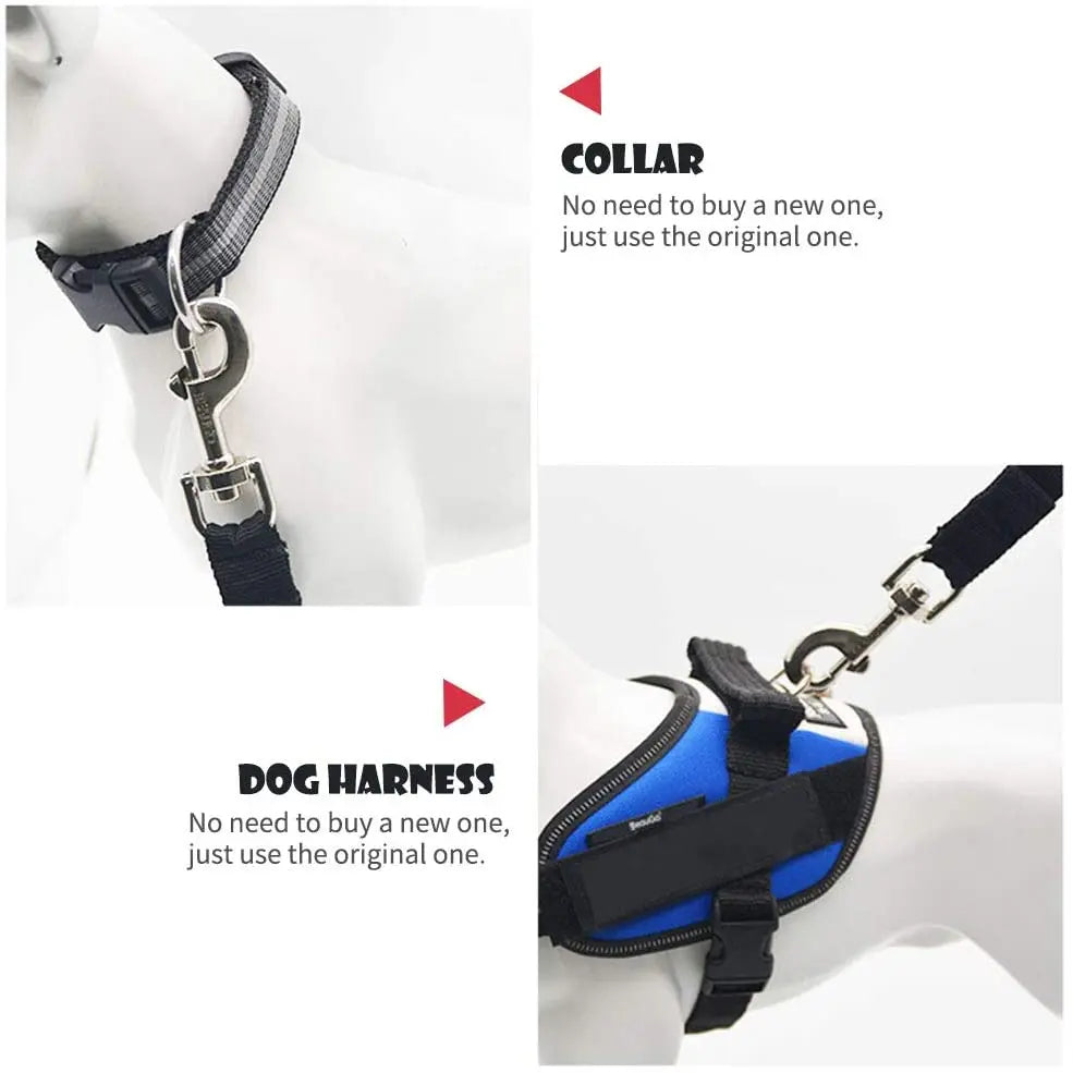 Adjustable Dog Car Seat Belt 🚗🐶 Safety Harness Clip for Travel