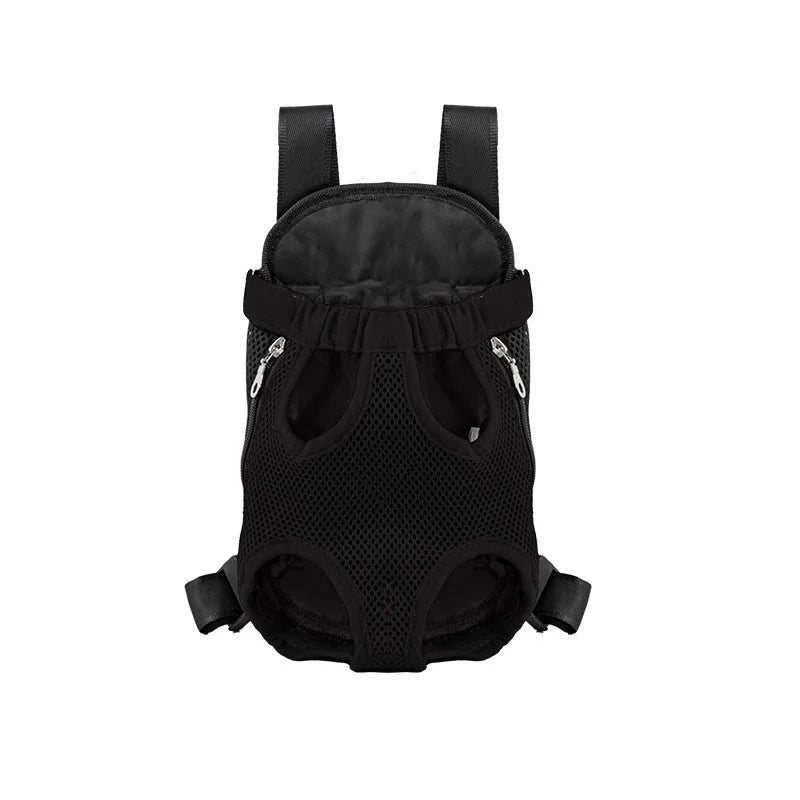 Breathable Double-Shoulder Pet Carrier Backpack 🎒🐶 Mesh Travel Bag for Small Dogs & Cats