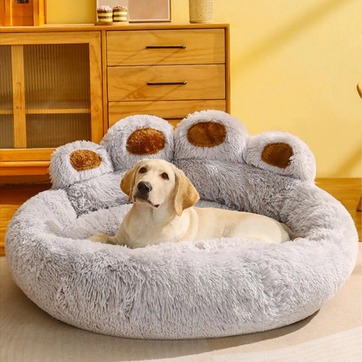 Fluffy Winter Dog Bed ❄️🐶 Soft Warm Sofa-Style Pet Mat