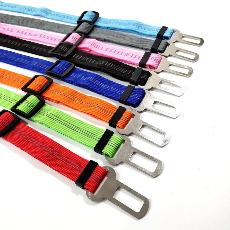 Adjustable Dog Car Seat Belt 🚗🐶 Reflective, Cushioned & Shock-Absorbing