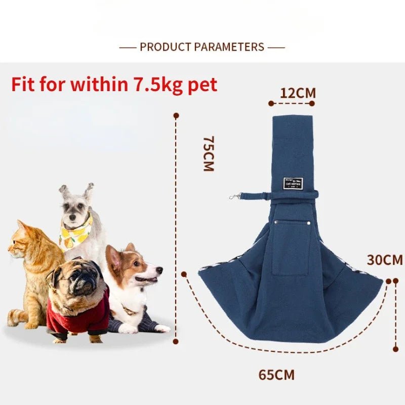 Portable Dog Sling Carrier 🐶✨ Crossbody Travel Bag for Small Pets