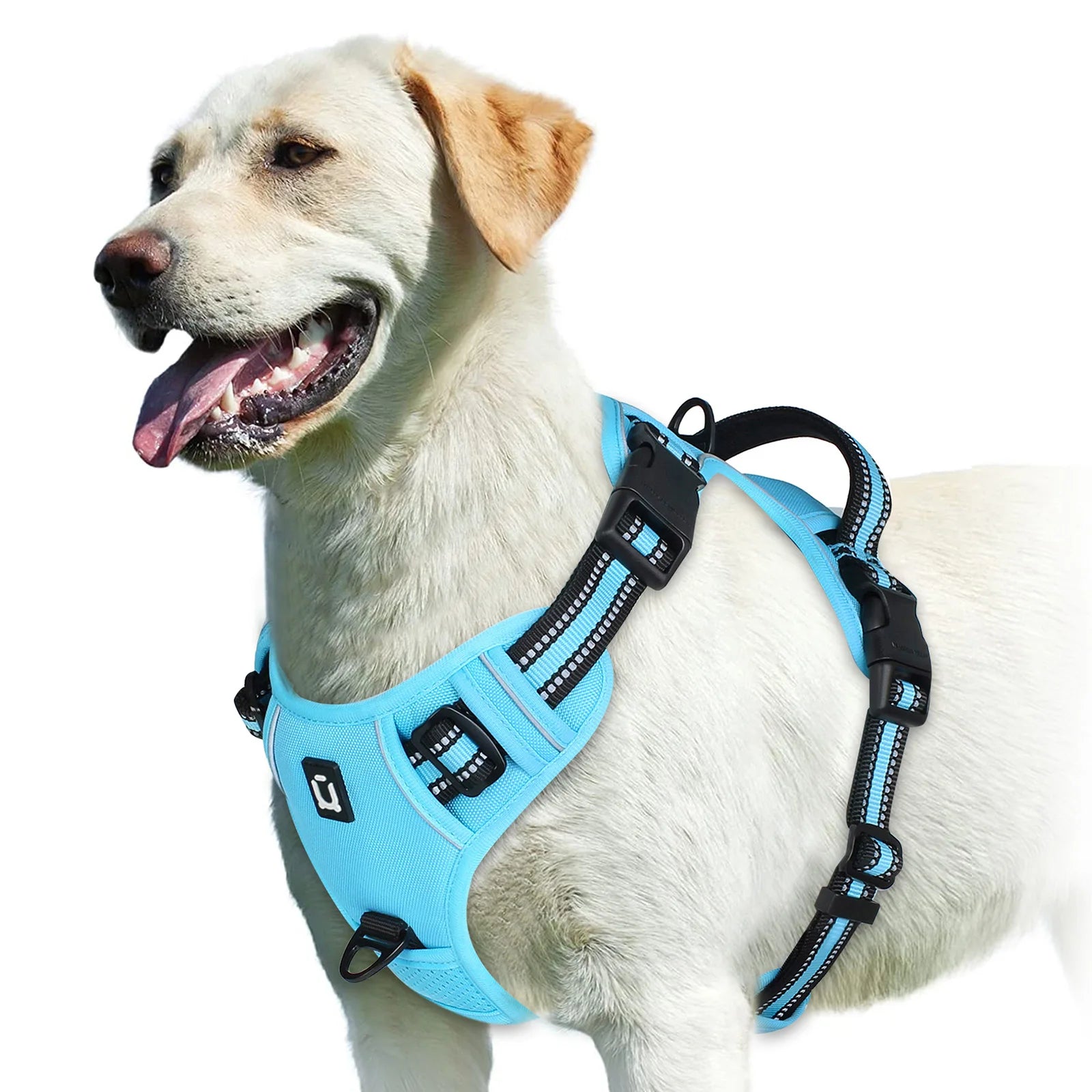 No-Pull Adjustable Dog Harness 🐶✨ Soft Padded Vest With Control Handle