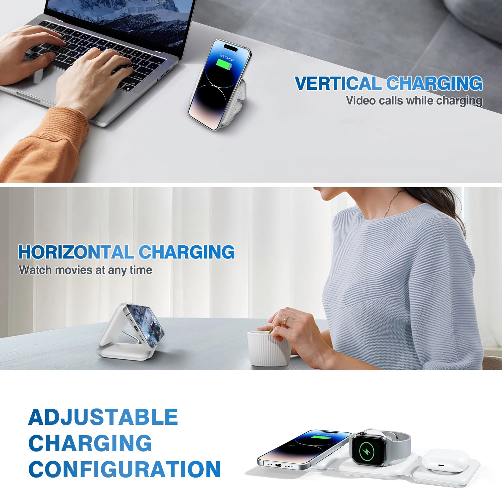 Magnetic Wireless Charger 3 In 1