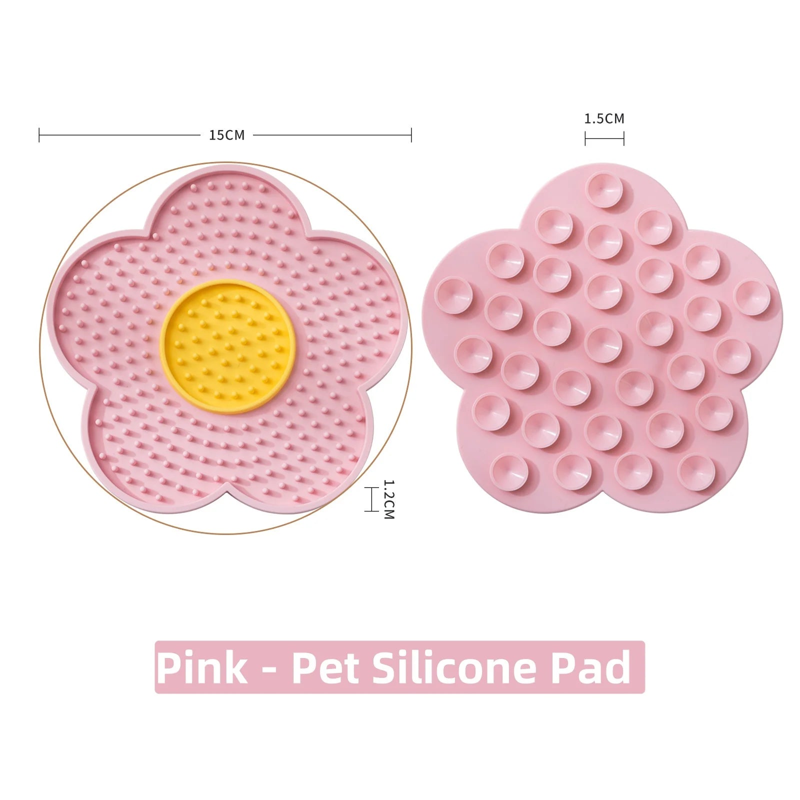Sunflower Licking Mat 🌻🐾 Anti-Slip Slow-Feeder Pad
