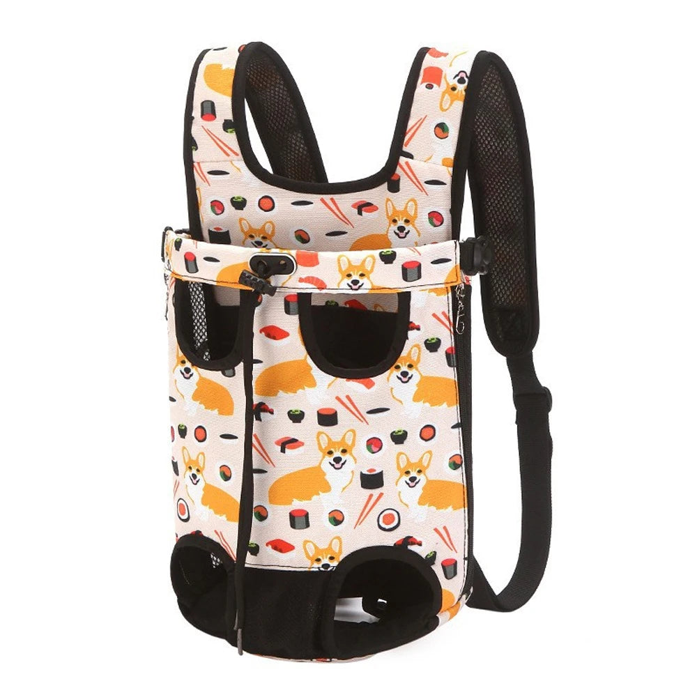 Camouflage Dog Backpack 🎒🐶 Breathable Travel Carrier for Small Pets