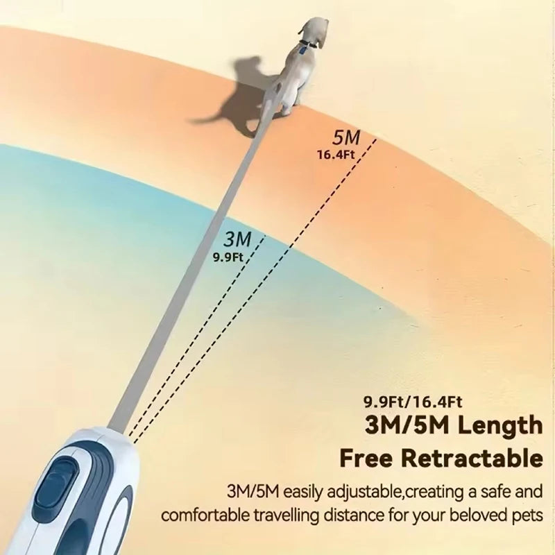 Automatic Retractable Dog Leash 🐕‍🦺✨ Extendable 3m/5m Walking Lead