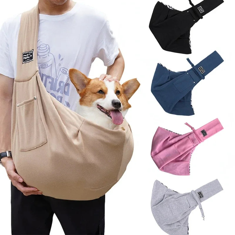Portable Dog Sling Carrier 🐶✨ Crossbody Travel Bag for Small Pets