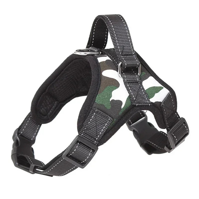 Reflective Saddle-Style Dog Harness 🐕✨ Adjustable No-Pull Training Vest