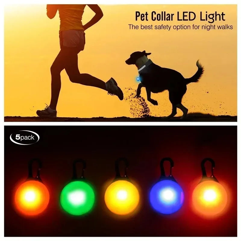 LED Light-Up Pet Pendant 💡🐶 Night-Safety Anti-Loss Collar Tag