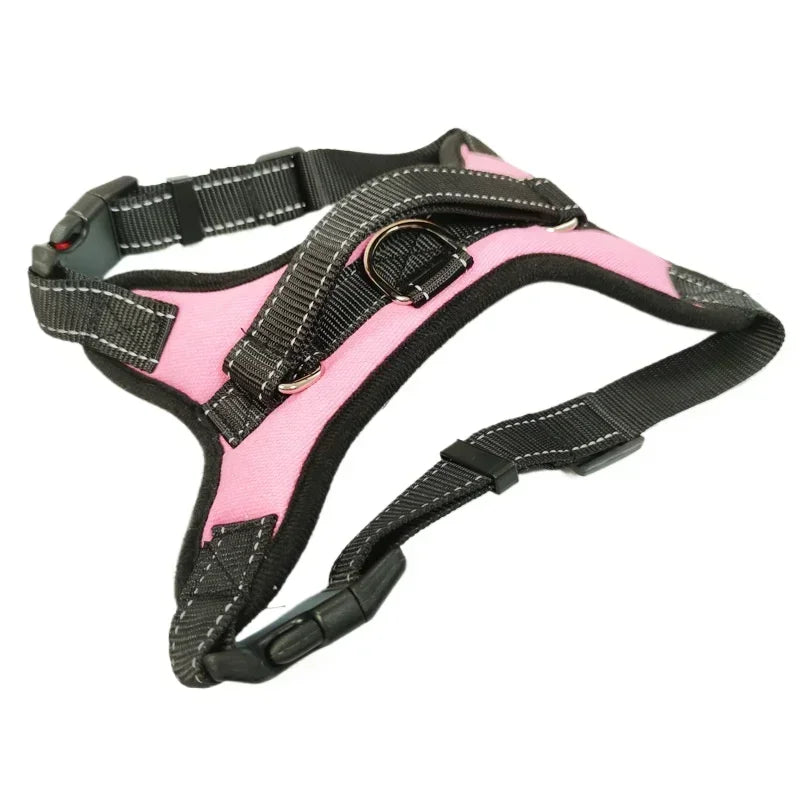 Reflective Saddle-Style Dog Harness 🐕✨ Adjustable No-Pull Training Vest