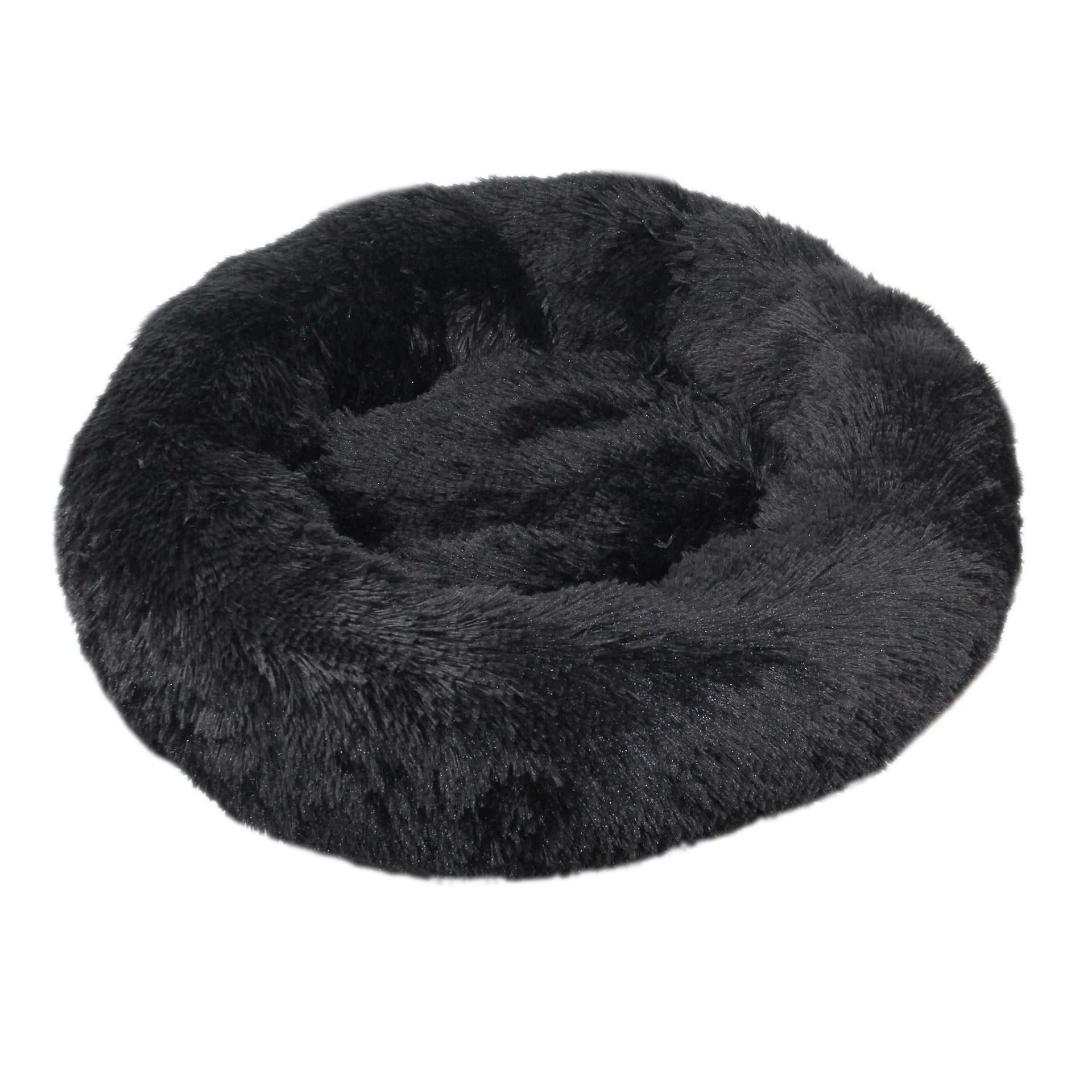 Round Plush Dog Bed 🐶✨ Ultra-Soft Warm Sleeping Nest