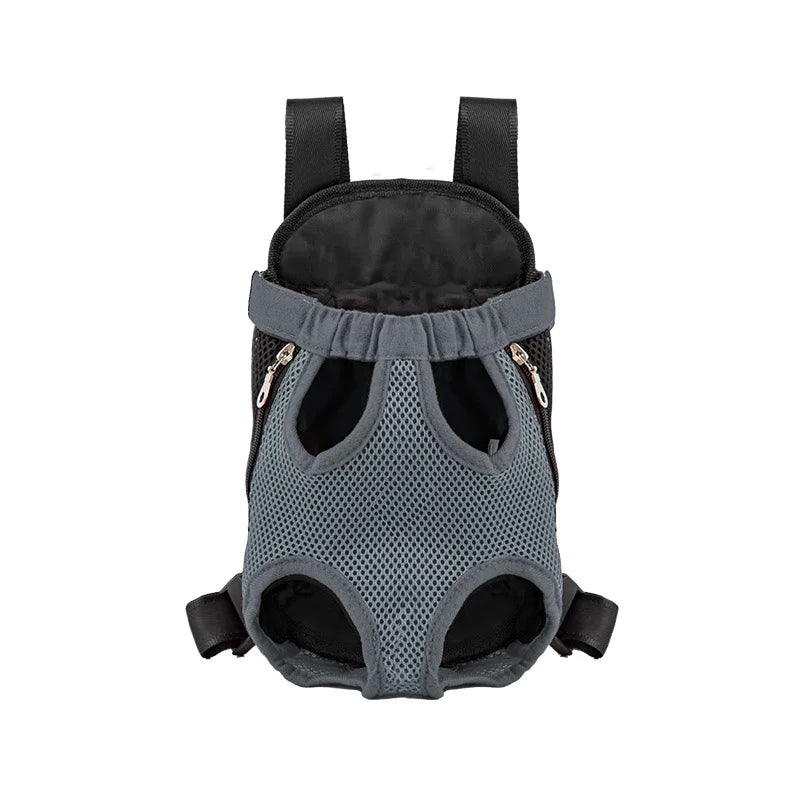 Breathable Double-Shoulder Pet Carrier Backpack 🎒🐶 Mesh Travel Bag for Small Dogs & Cats