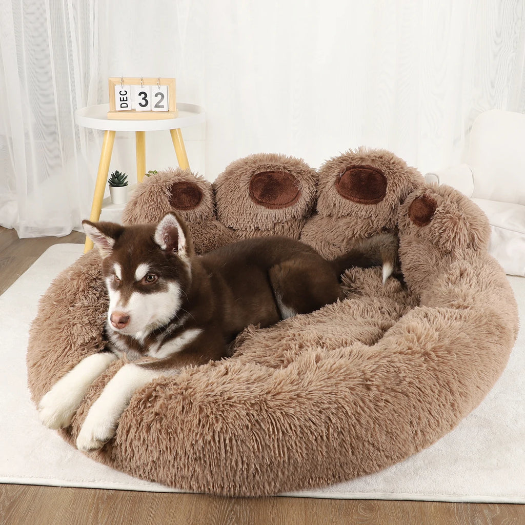 Fluffy Winter Dog Bed ❄️🐶 Soft Warm Sofa-Style Pet Mat