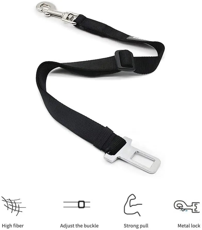 Adjustable Dog Car Seat Belt 🚗🐶 Safety Harness Clip for Travel