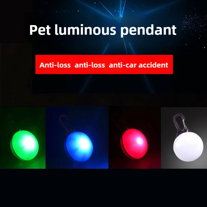 LED Light-Up Pet Pendant 💡🐶 Night-Safety Anti-Loss Collar Tag