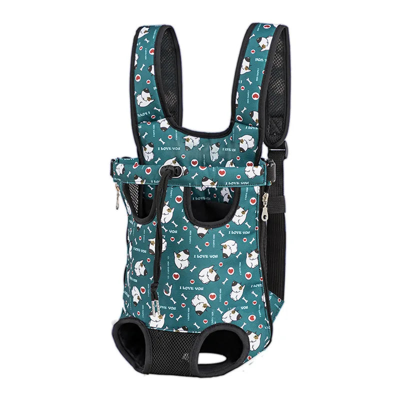Camouflage Dog Backpack 🎒🐶 Breathable Travel Carrier for Small Pets