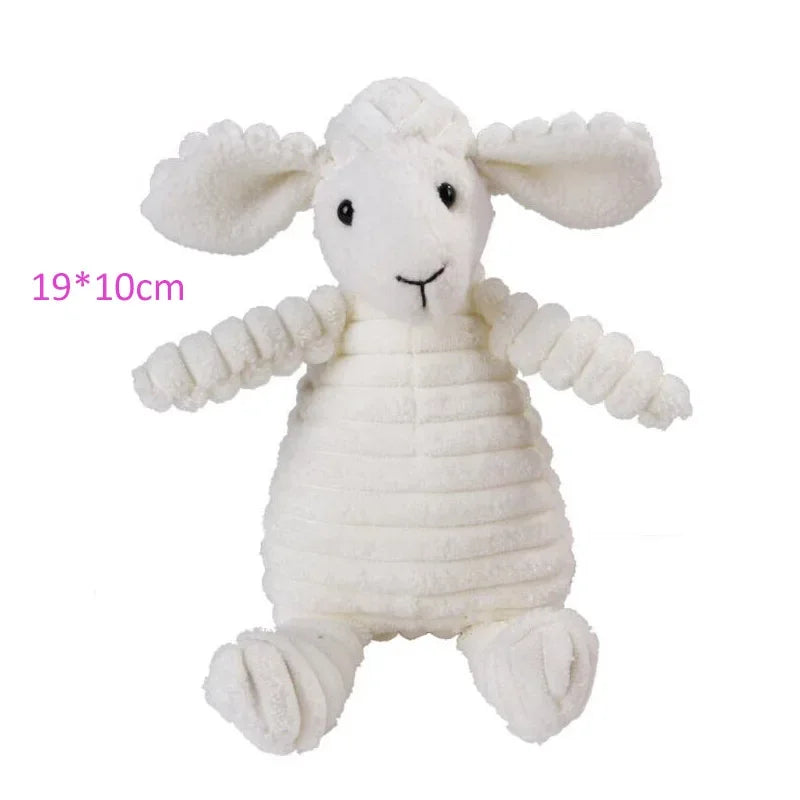 Plush Squeaky Dog Toy 🧸🐶 Durable Bite-Resistant Corduroy Toy