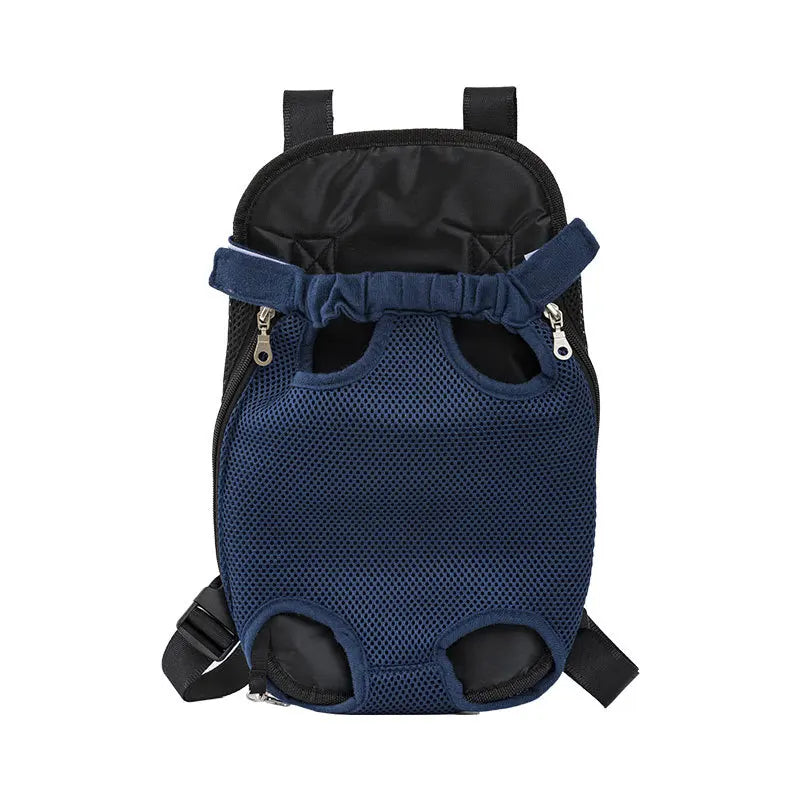 Breathable Double-Shoulder Pet Carrier Backpack 🎒🐶 Mesh Travel Bag for Small Dogs & Cats