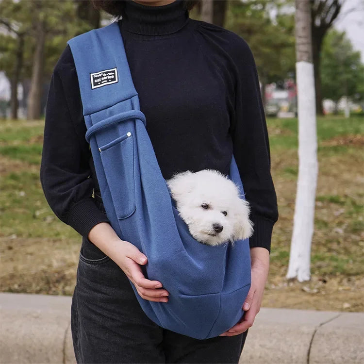 Portable Dog Sling Carrier 🐶✨ Crossbody Travel Bag for Small Pets