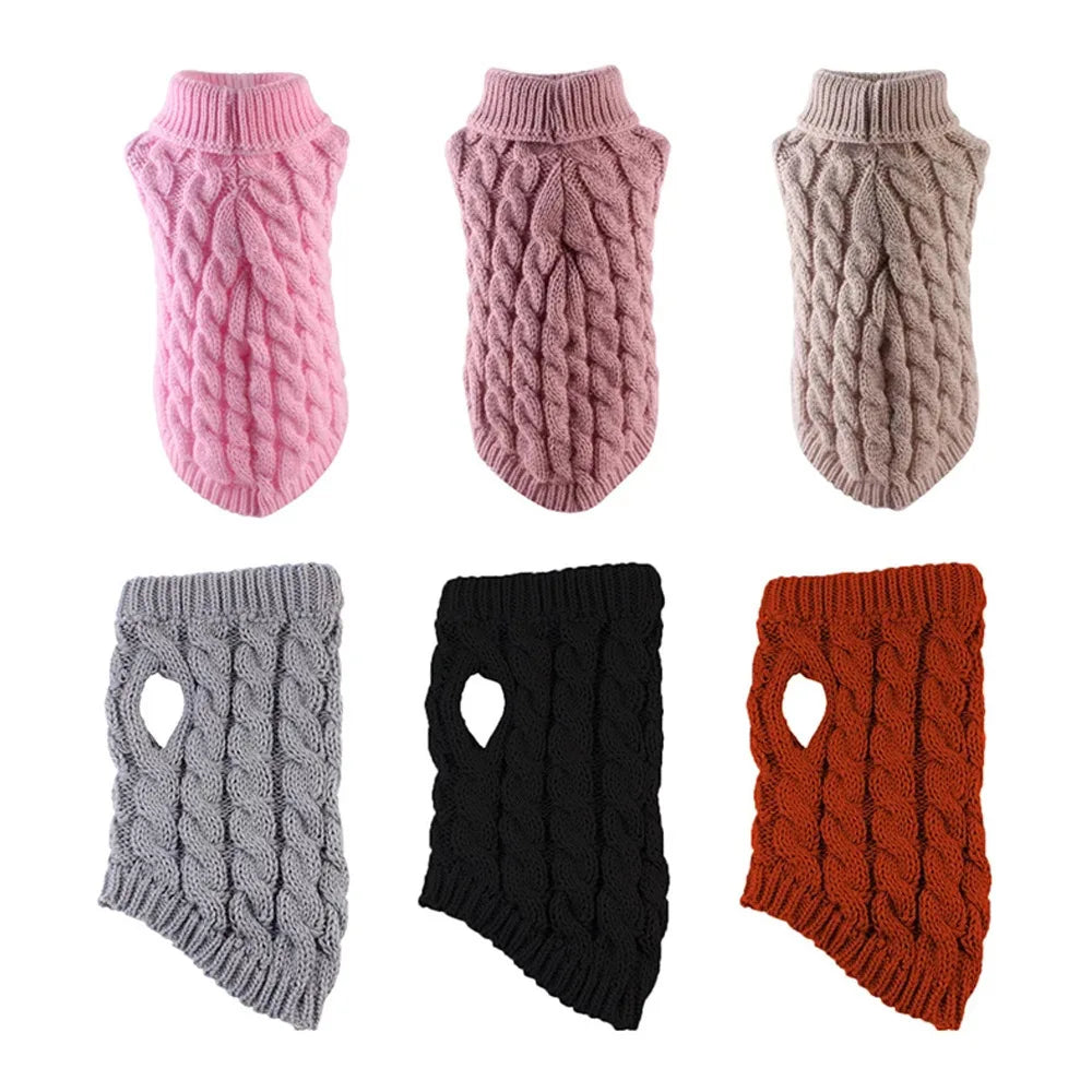 Cozy Winter Dog Sweater 🧶🐶 Soft Knit Warm Clothing (Autumn/Winter)