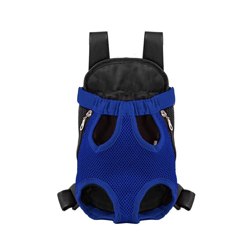 Breathable Double-Shoulder Pet Carrier Backpack 🎒🐶 Mesh Travel Bag for Small Dogs & Cats