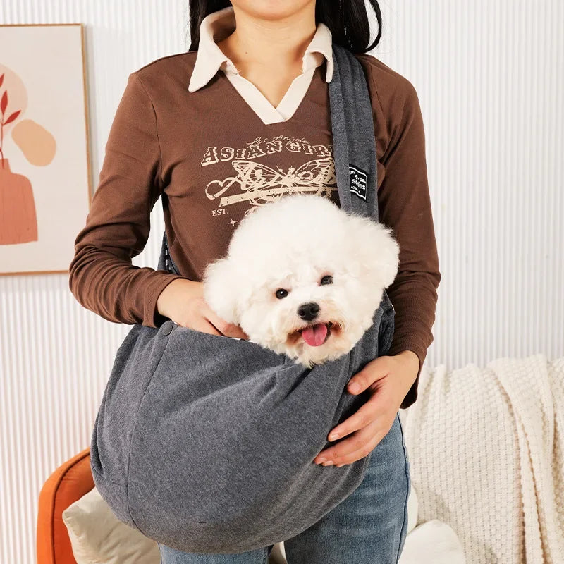 Portable Dog Sling Carrier 🐶✨ Crossbody Travel Bag for Small Pets
