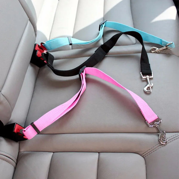 Adjustable Dog Car Seat Belt 🚗🐶 Safety Harness Clip for Travel