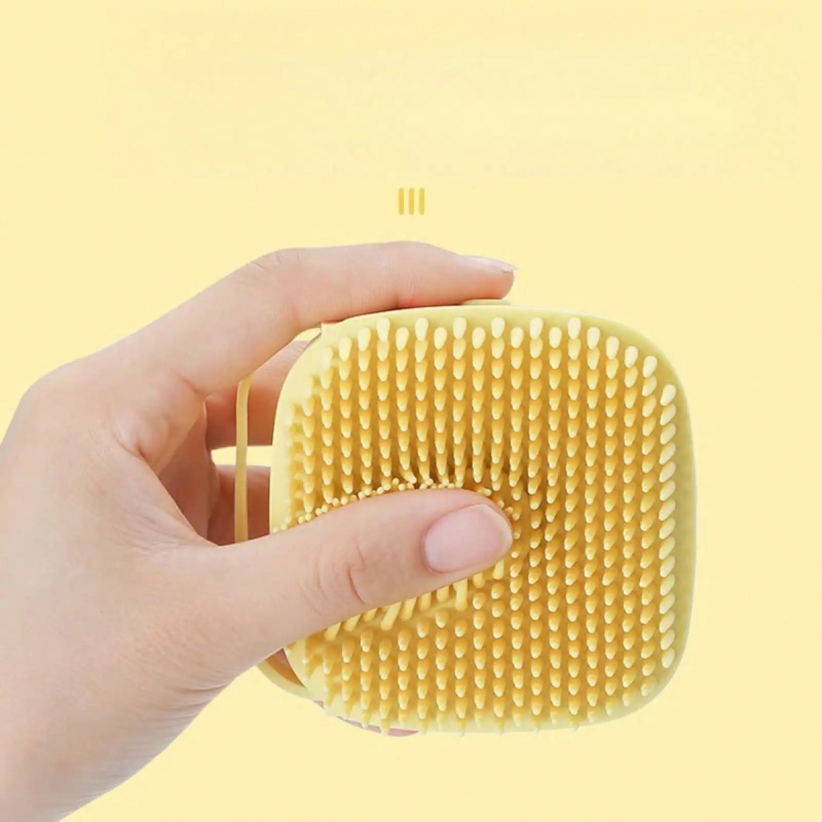 Silicone Dog Bath Brush 🛁🐶 Massage & Shampoo-Dispensing Grooming Tool