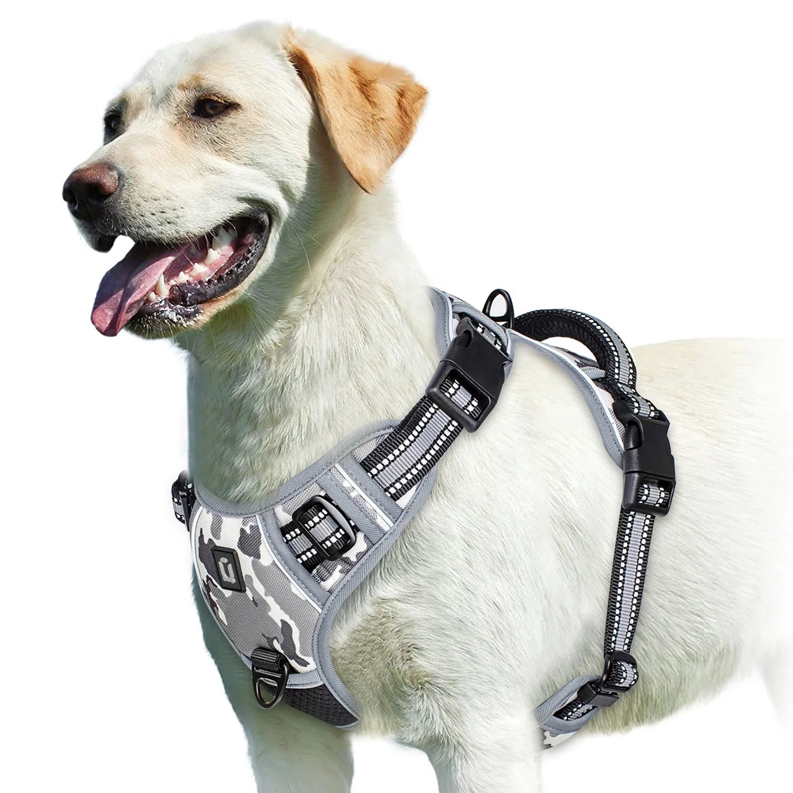 No-Pull Adjustable Dog Harness 🐶✨ Soft Padded Vest With Control Handle