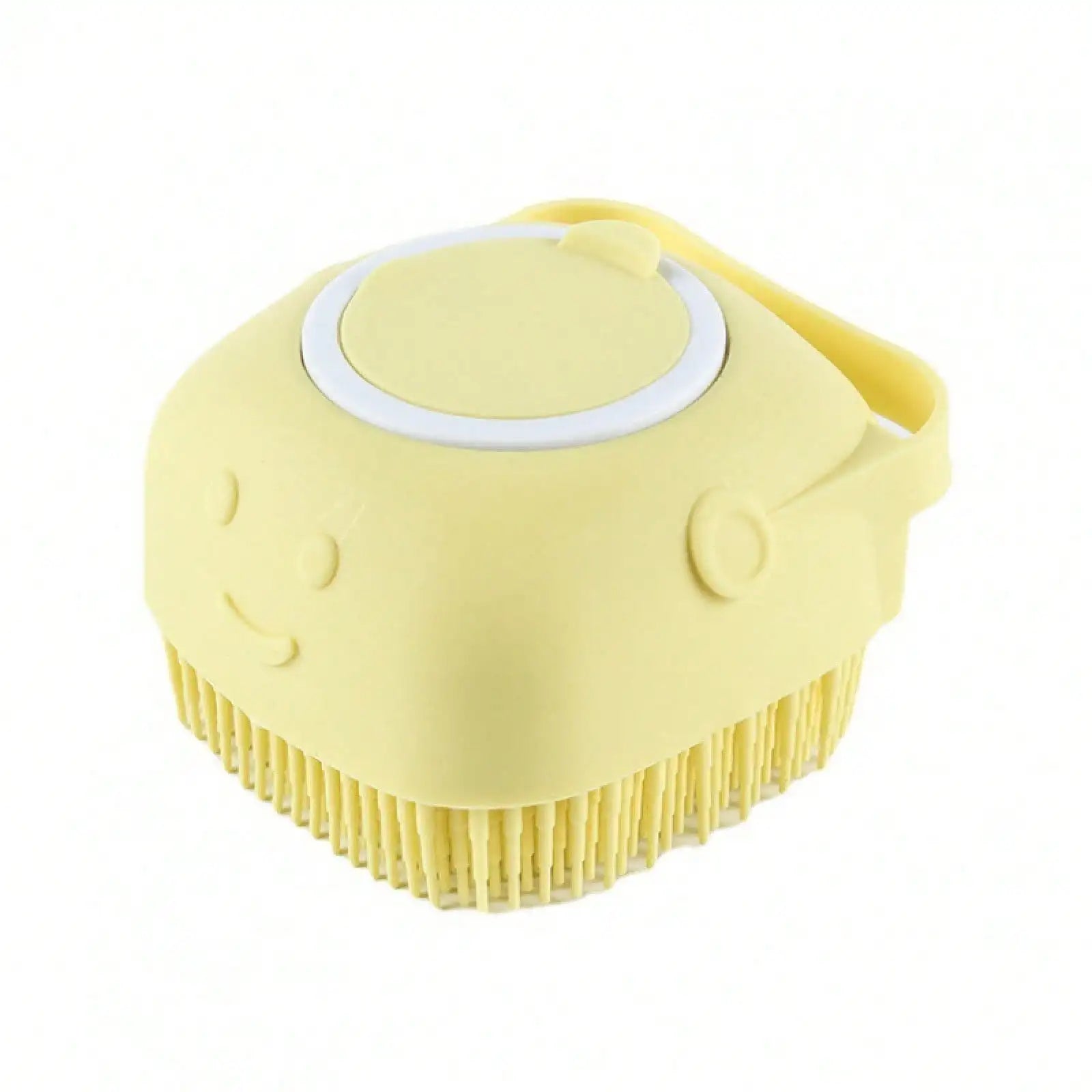 Silicone Dog Bath Brush 🛁🐶 Massage & Shampoo-Dispensing Grooming Tool
