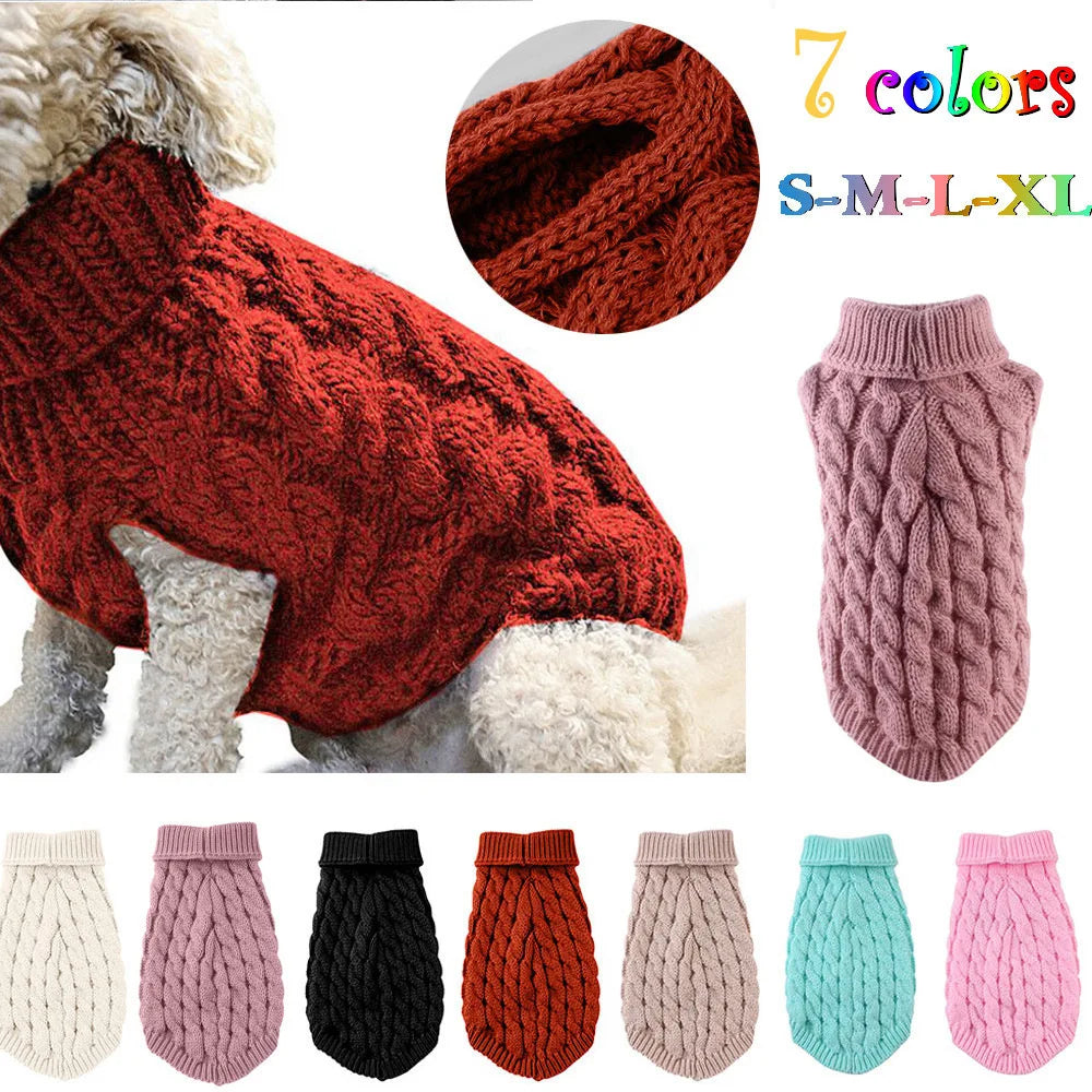 Cozy Winter Dog Sweater 🧶🐶 Soft Knit Warm Clothing (Autumn/Winter)