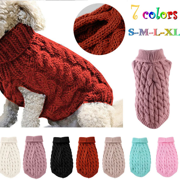 Cozy Winter Dog Sweater 🧶🐶 Soft Knit Warm Clothing (Autumn/Winter)