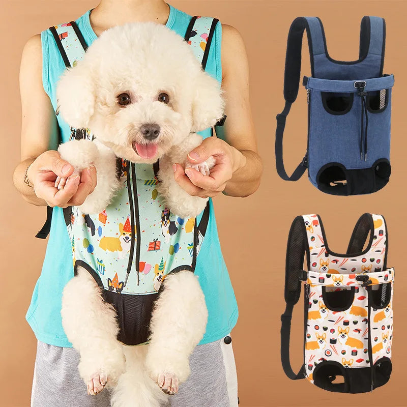 Camouflage Dog Backpack 🎒🐶 Breathable Travel Carrier for Small Pets