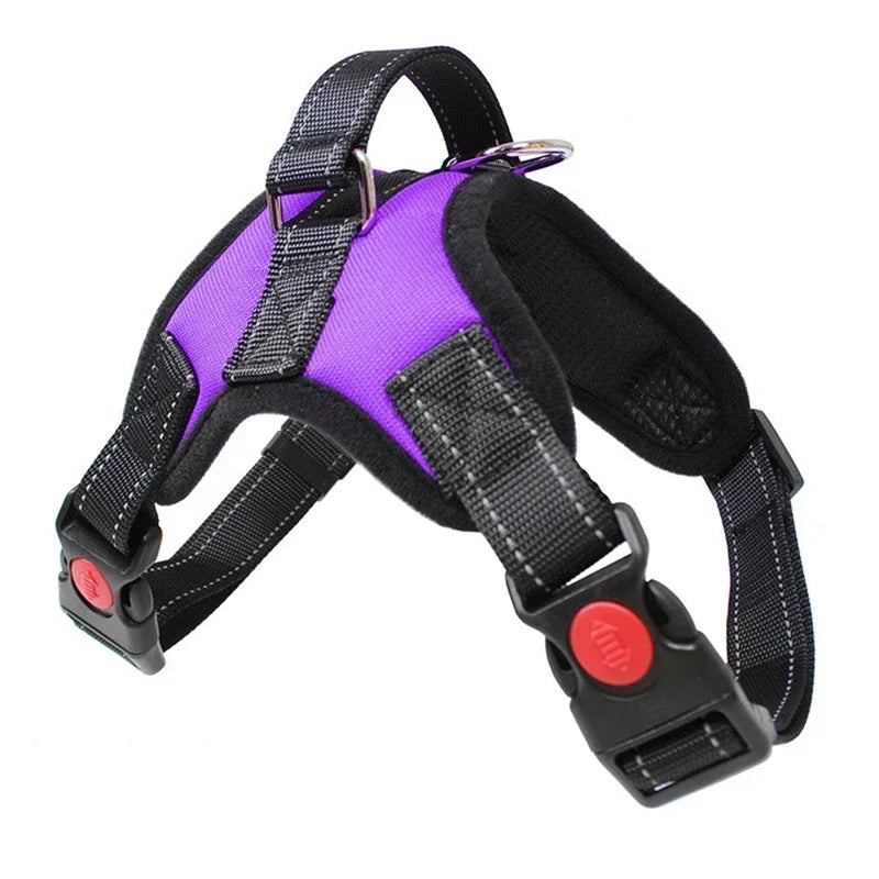 Reflective Saddle-Style Dog Harness 🐕✨ Adjustable No-Pull Training Vest