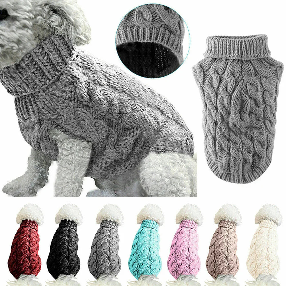 Cozy Winter Dog Sweater 🧶🐶 Soft Knit Warm Clothing (Autumn/Winter)