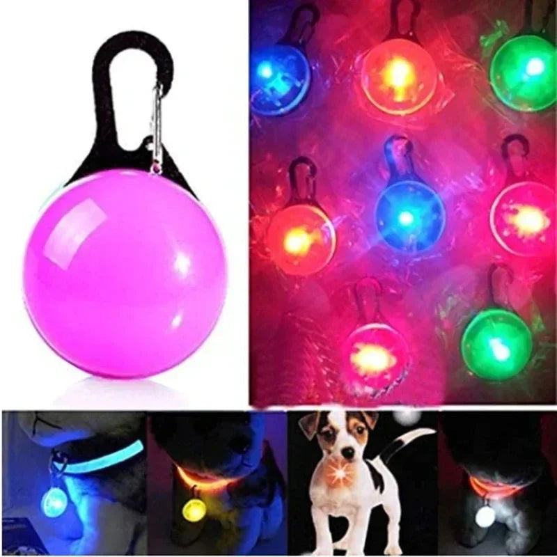 LED Light-Up Pet Pendant 💡🐶 Night-Safety Anti-Loss Collar Tag